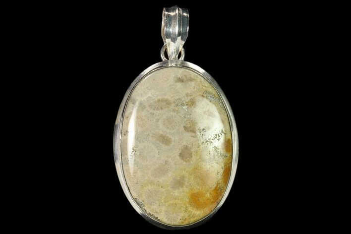 Million Year Old Fossil Coral Pendant - Indonesia #144177